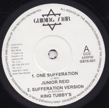 Junior Reid / Natural Vibes : One Sufferation / Sweet Sensation (10", RP)