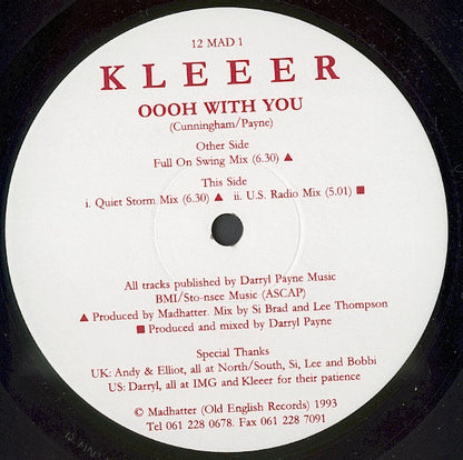 Kleeer : Oooh With You (12")