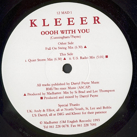 Kleeer : Oooh With You (12")
