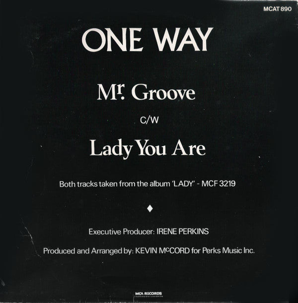 One Way : Mr. Groove / Lady You Are (12", Single)