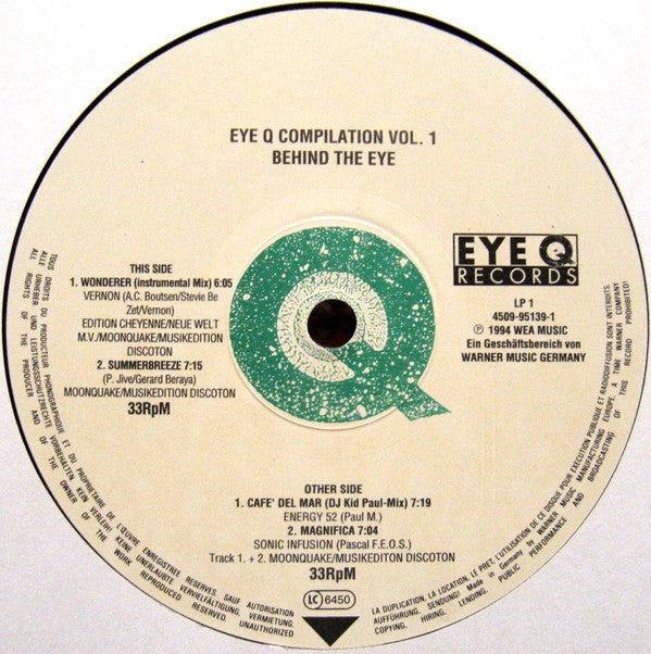 Various : Behind The Eye - Eye Q Compilation Vol. 1 (3xLP, Comp)
