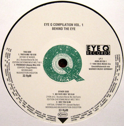 Various : Behind The Eye - Eye Q Compilation Vol. 1 (3xLP, Comp)
