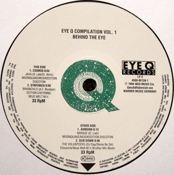 Various : Behind The Eye - Eye Q Compilation Vol. 1 (3xLP, Comp)
