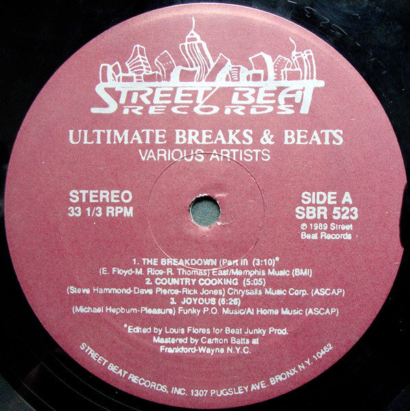 Various : Ultimate Breaks & Beats (LP, Comp, RE, Unofficial)