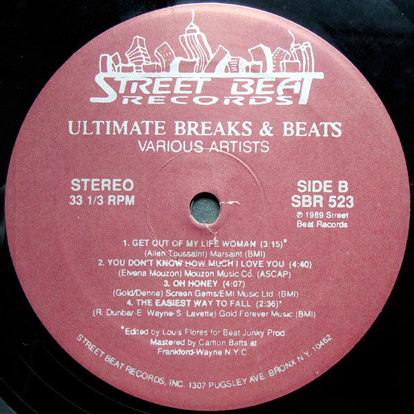 Various : Ultimate Breaks & Beats (LP, Comp, RE, Unofficial)