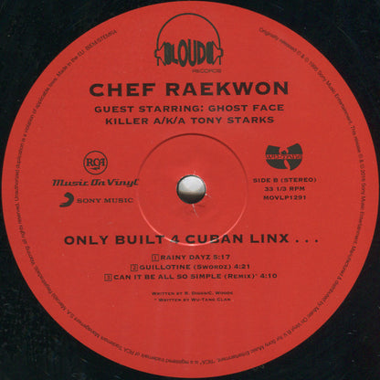 Raekwon : Only Built 4 Cuban Linx... (2xLP, Album, RE, 180)