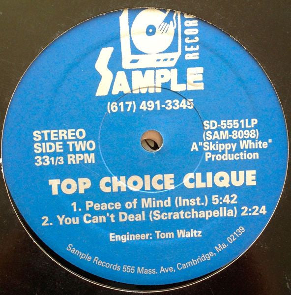 Top Choice Clique : Peace Of Mind (12", RE)