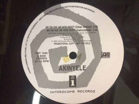 Akinyele : Ak Ha Ha! Ak Hoo Hoo? (12", Promo)