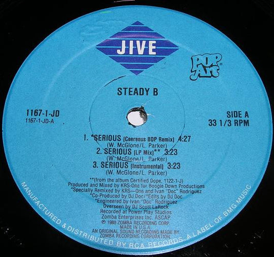 Steady B : Serious (12")