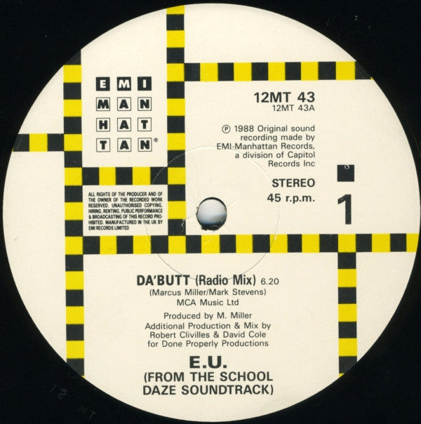 E.U. : Da Butt (12")