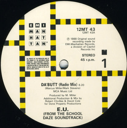 E.U. : Da Butt (12")