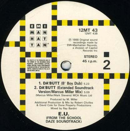 E.U. : Da Butt (12")