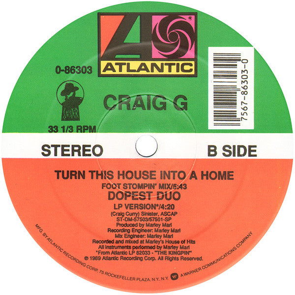 Craig G : Turn This House Into A Home  (12")