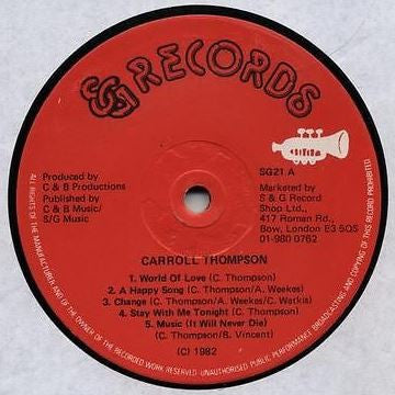 Carroll Thompson : Carroll Thompson (LP, Album)