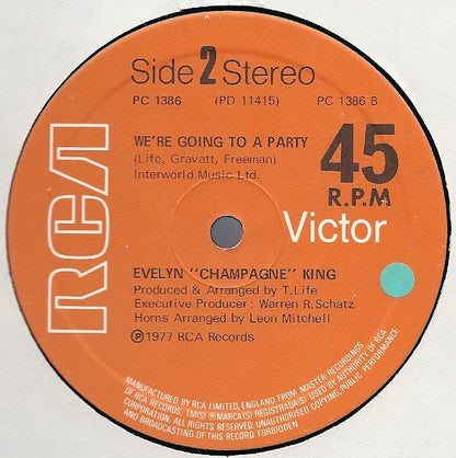Evelyn "Champagne" King* : I Don't Know If It's Right (12", Single, Ltd)