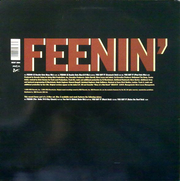 Jodeci : Feenin' (12", Single, 1/2)