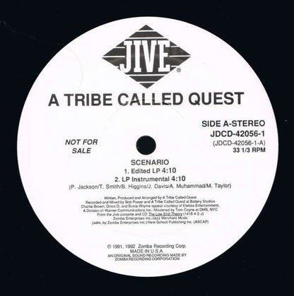 A Tribe Called Quest : Scenario (12", Promo)