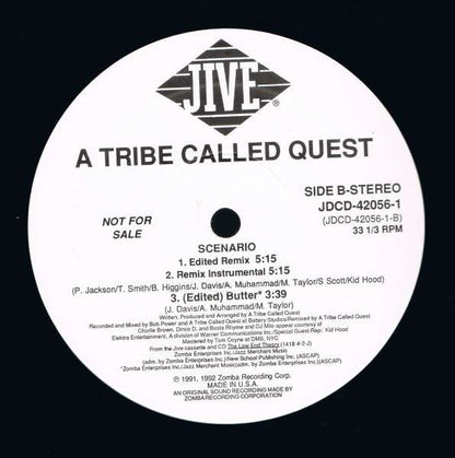 A Tribe Called Quest : Scenario (12", Promo)