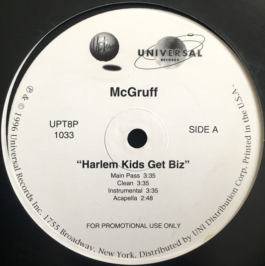 McGruff* : Harlem Kids Get Biz (12", Promo)