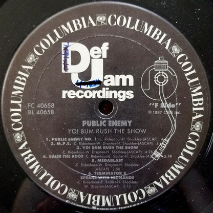 Public Enemy : Yo!  Bum Rush The Show (LP, Album)
