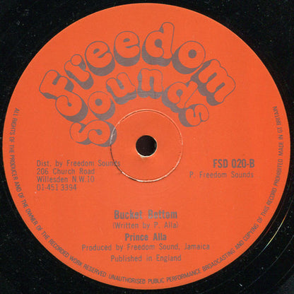 George Fullwood / Prince Alla : Stop And Think Me Over / Bucket Bottom  (12")