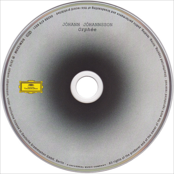 Jóhann Jóhannsson : Orphée (CD, Album)