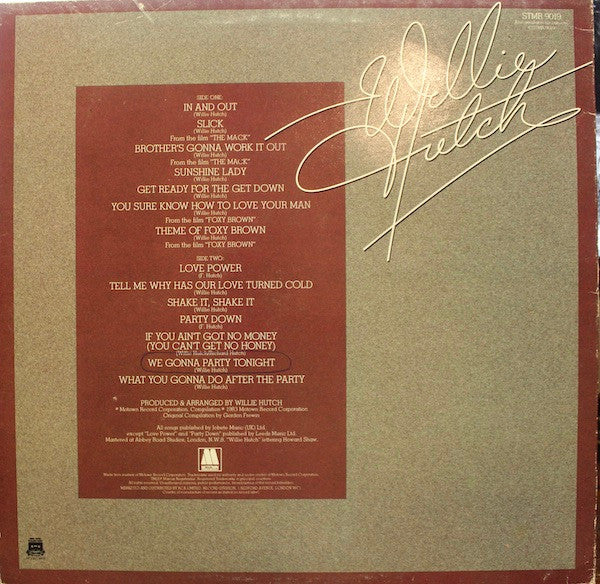 Willie Hutch : In And Out (LP, Album, Comp)