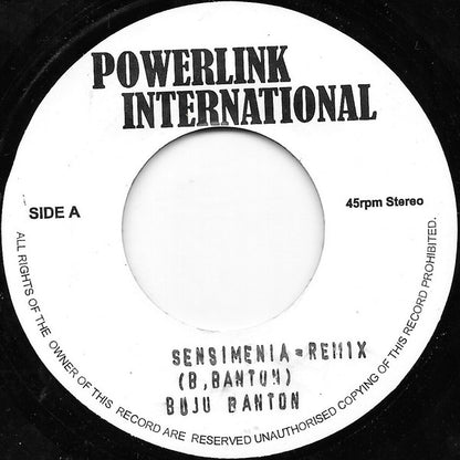 Buju Banton / Busy Signal : Sensimenia = Remix / Busy Busy = Remix (7")