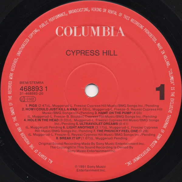 Cypress Hill : Cypress Hill (LP, Album)