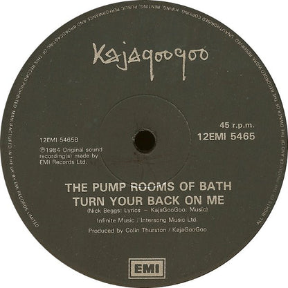 Kajagoogoo : Turn Your Back On Me (Extended Mix) (12", Single)