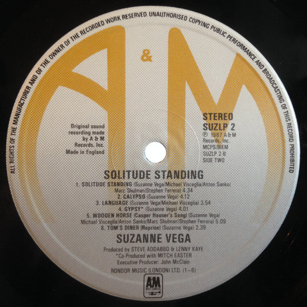 Suzanne Vega : Solitude Standing (LP, Album)
