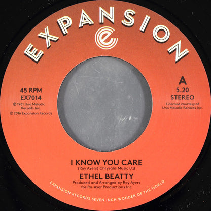 Ethel Beatty : I Know You Care (7", RE)