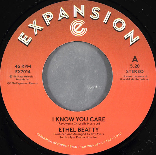 Ethel Beatty : I Know You Care (7", RE)