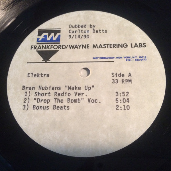 Brand Nubian : Wake Up (Acetate, 12", S/Sided)