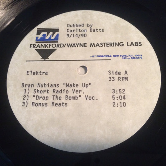 Brand Nubian : Wake Up (Acetate, 12", S/Sided)