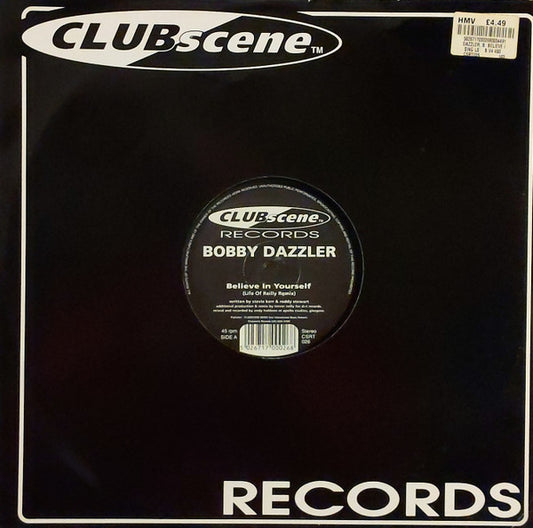 Bobby Dazzler : Believe In Yourself (12", Single)