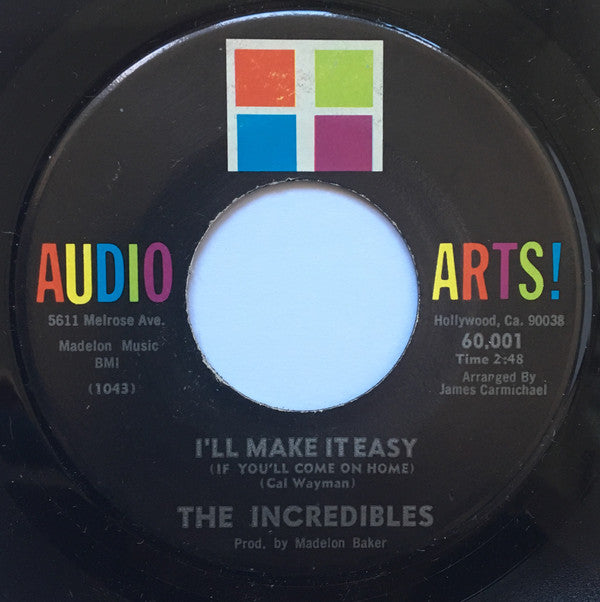 The Incredibles (2) : I'll Make It Easy / Fool, Fool, Fool (7", Single)