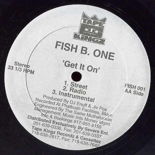 Fish B. One : How That Sound / Get It On (12")