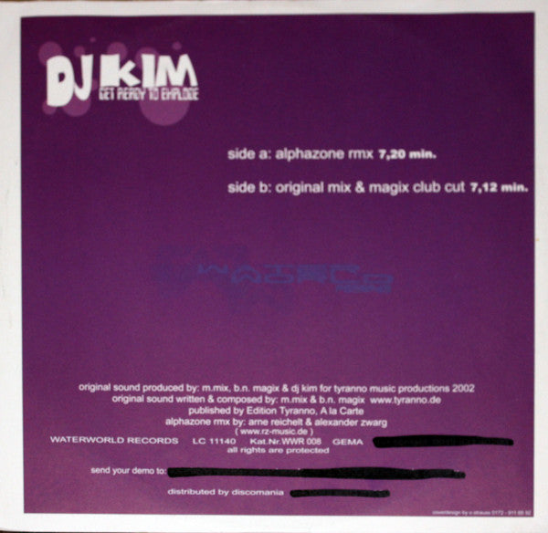 DJ Kim : Get Ready To Explode (12")