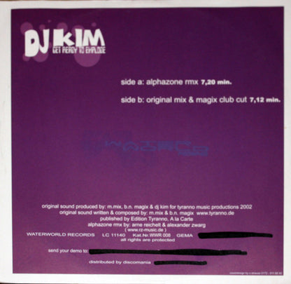 DJ Kim : Get Ready To Explode (12")