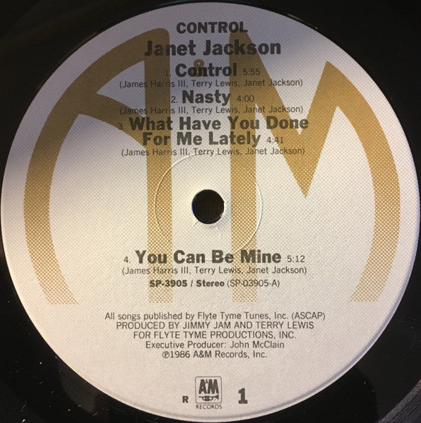 Janet Jackson : Control (LP, Album, RE, R -)