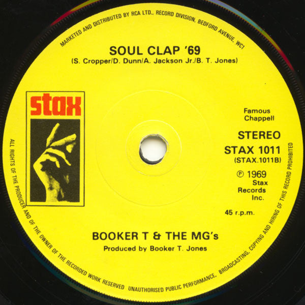 Booker T & The MG's : Soul Limbo / Soul Clap '69 (7", Single)