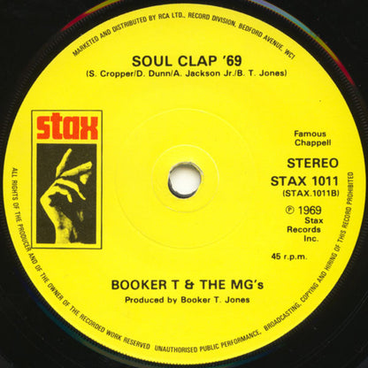 Booker T & The MG's : Soul Limbo / Soul Clap '69 (7", Single)