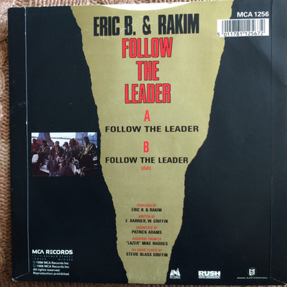 Eric B. & Rakim : Follow The Leader (7", Single, Sil)