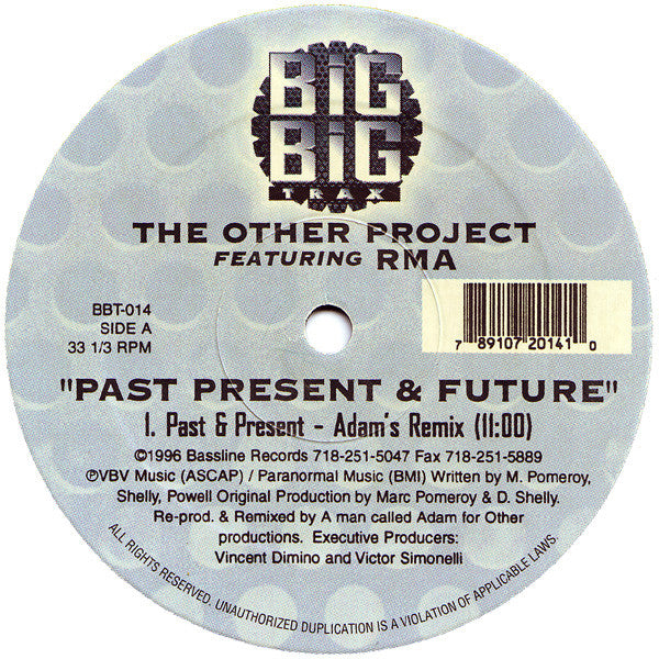 The Other Project Featuring RMA : Past Present & Future (12")