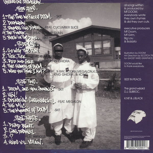 MF Doom : Operation: Doomsday (2xLP, Album, Ltd, RE, Alt)