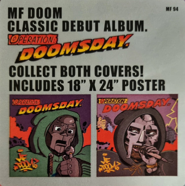 MF Doom : Operation: Doomsday (2xLP, Album, Ltd, RE, Alt)