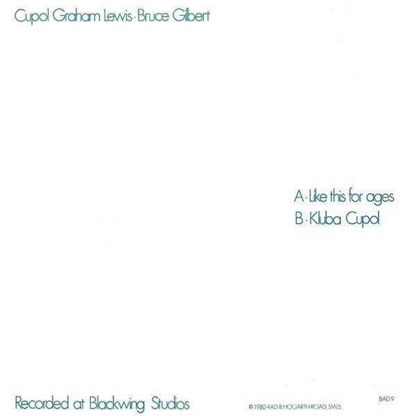 Cupol : Like This For Ages (12")