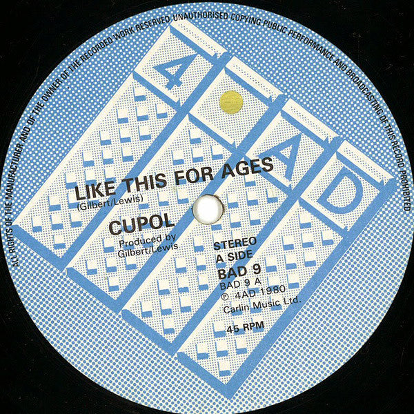 Cupol : Like This For Ages (12")