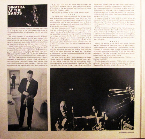 Frank Sinatra : Sinatra At The Sands (2xLP, Album, RE, Gat)